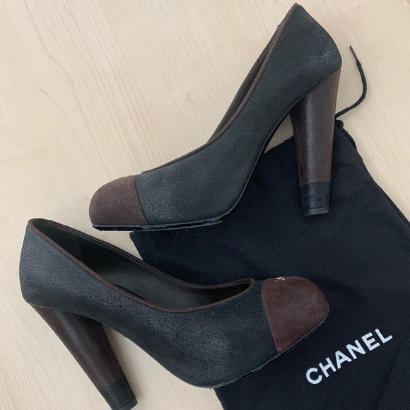 Chanel Classic Chanel pumps hidden platform. Size 38.5 with dustbag - Picture 3 of 13